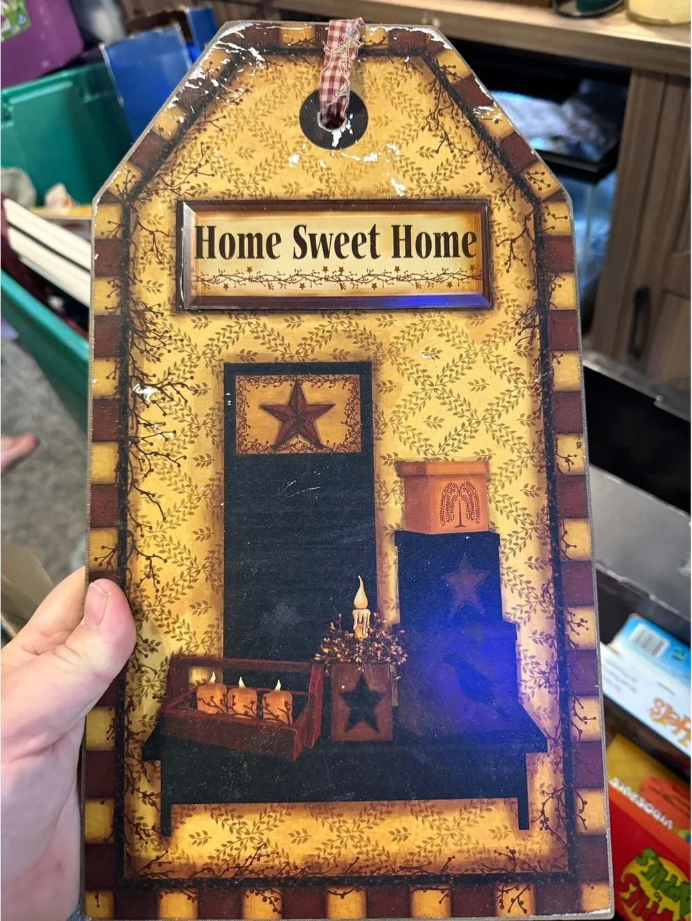 Rustic Home Sweet Home Decorative Plaque